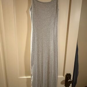 Hello Molly Light Gray Maxi Dress